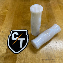 Load image into Gallery viewer, IVORY W/ BLUE PEARL ACRYLIC CONTOUR GRIP