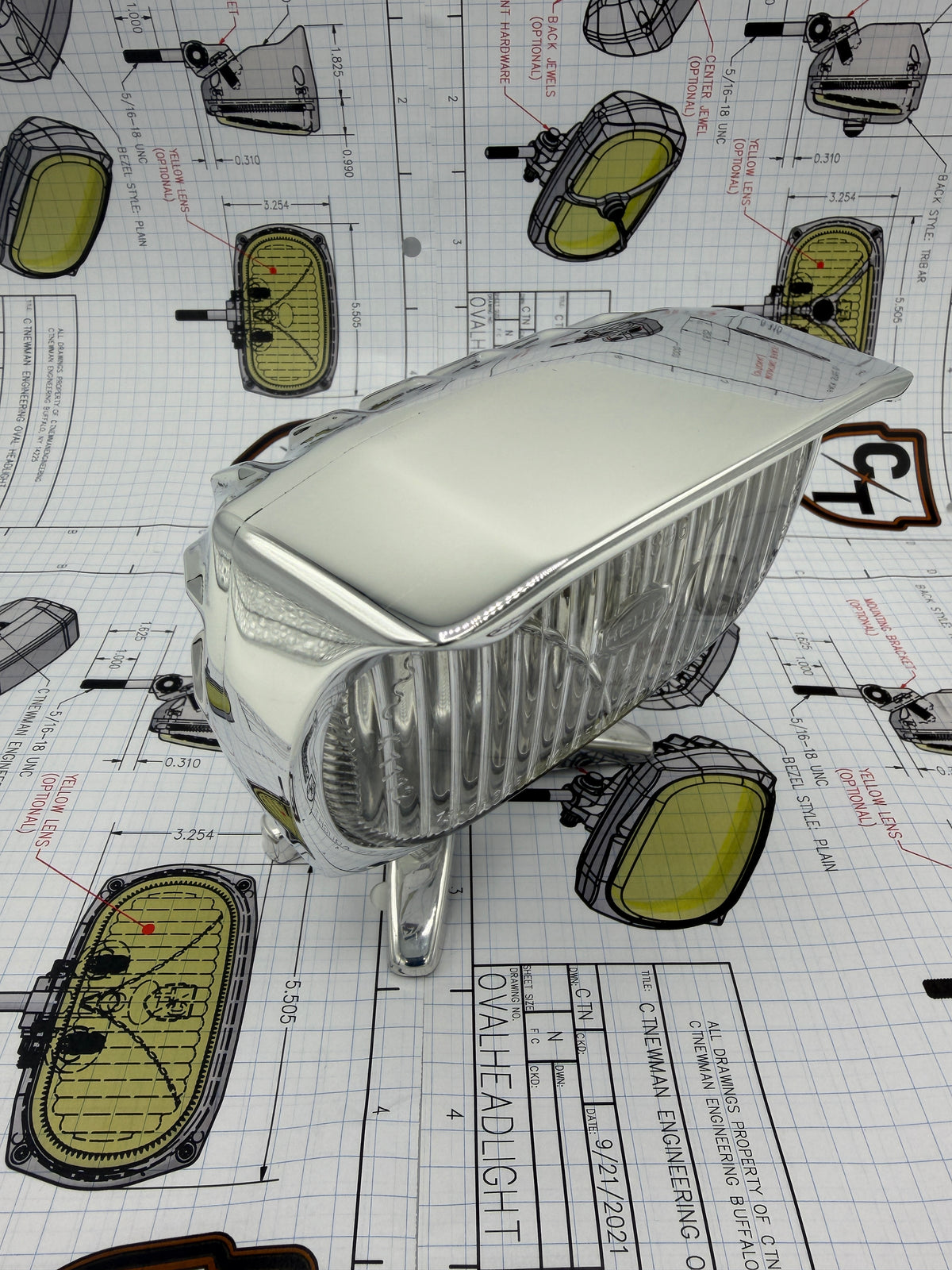 CTNEWMAN ENGINEERING OVAL HEADLIGHT DEMO UNITS
