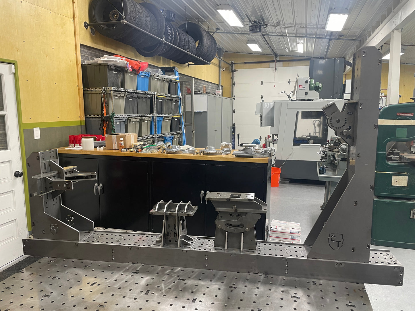 CTNEWMAN ENGINEERING BIG TWIN FRAME JIG (OPTIONAL ENGINE EXPANSION KIT)