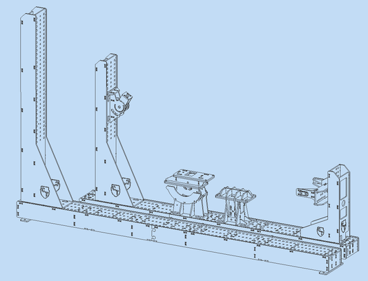 EXTRA LARGE BASE AND NECK UPRIGHT FOR BIG TWIN FRAME JIG