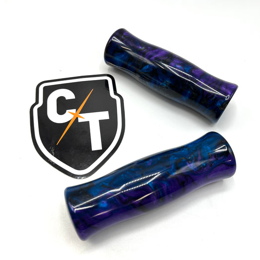 PURPLE BLUE ACRYLIC CONTOUR GRIP